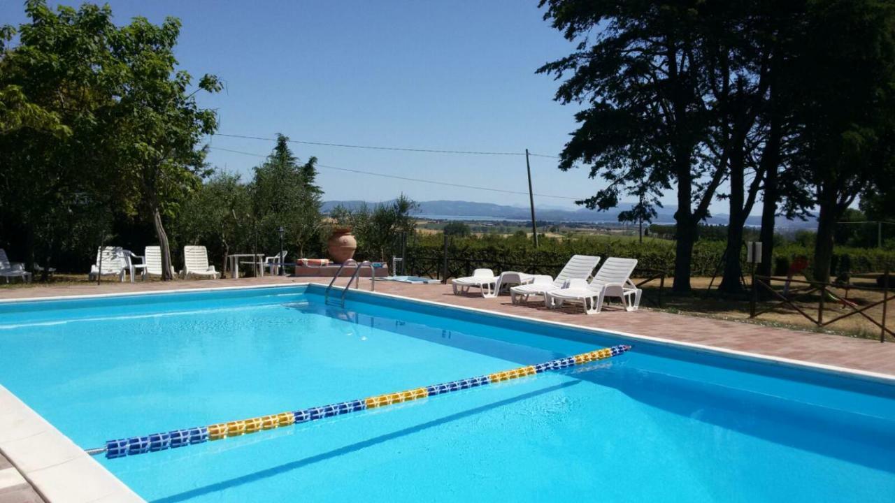 Agritur Villa Osvaldo Castiglione Del Lago Perugia Colazione Piscina Acqua Salata ภายนอก รูปภาพ